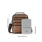 Premium leather sling crossbody bag