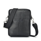 Structured leather crossbody bag