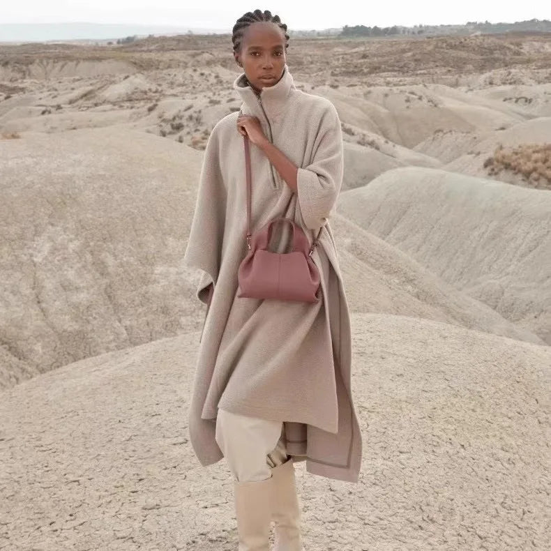 French-inspired leather handbag