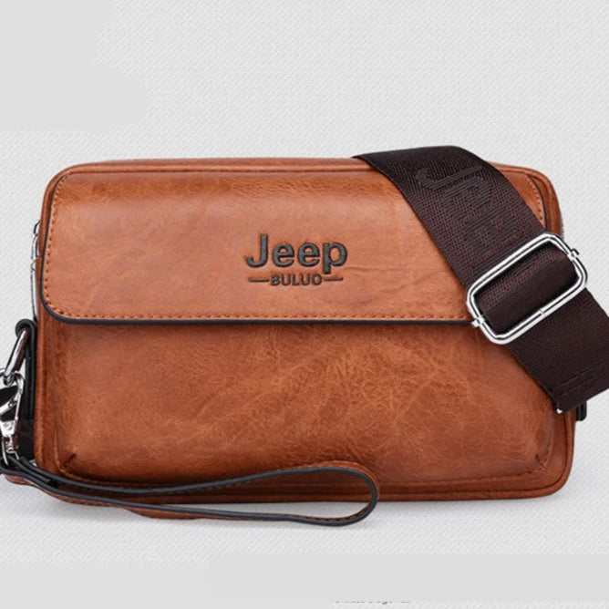 Vintage leather crossbody bag