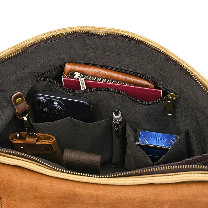 Leather office satchel