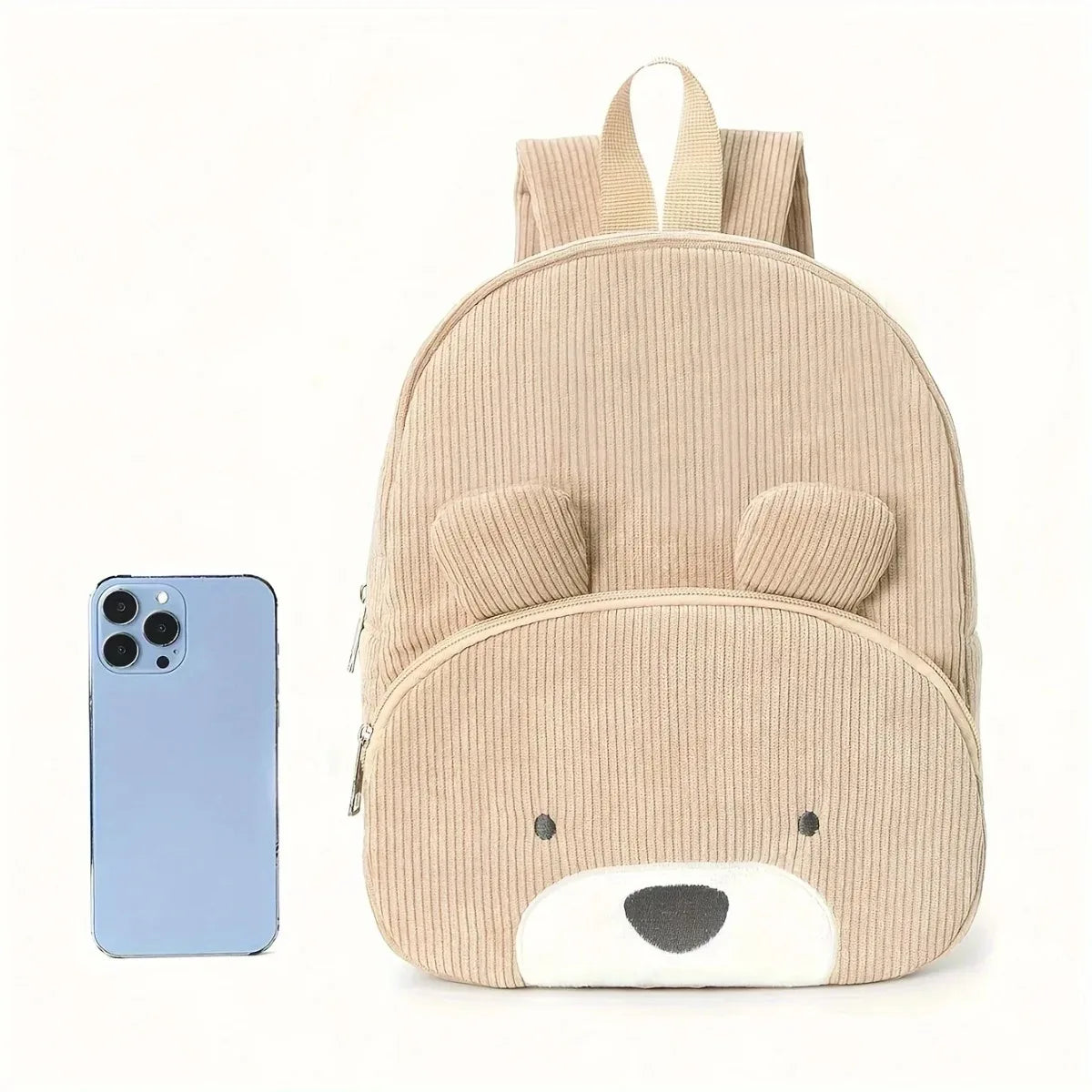 Cute corduroy backpack