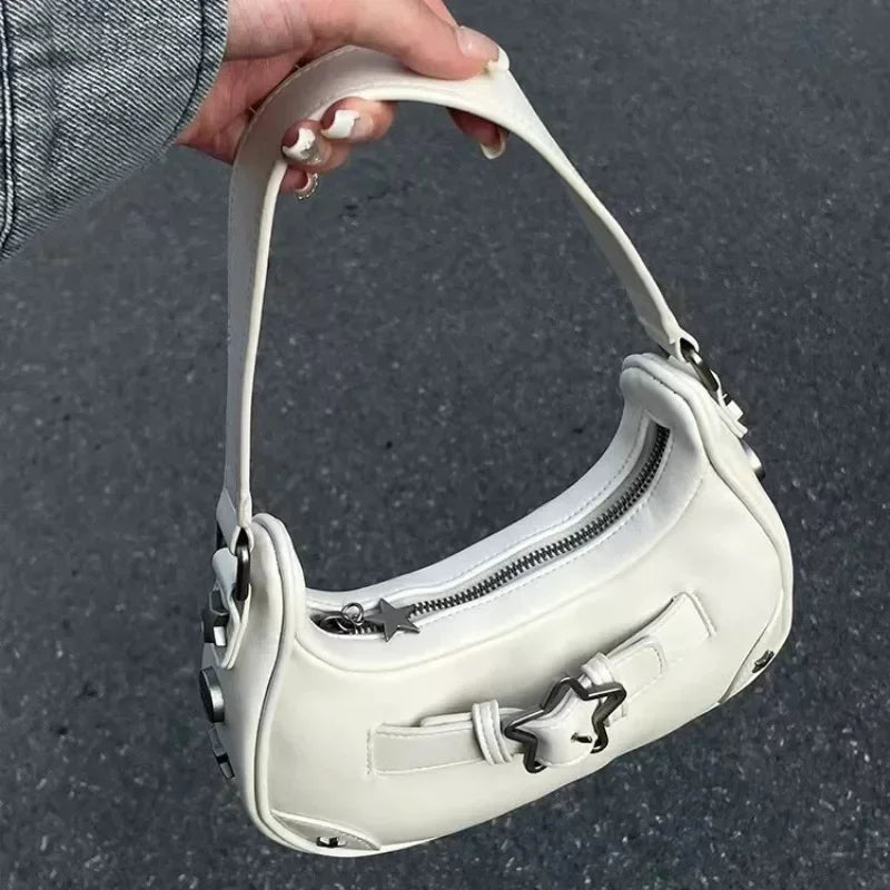 Retro leather sling bag