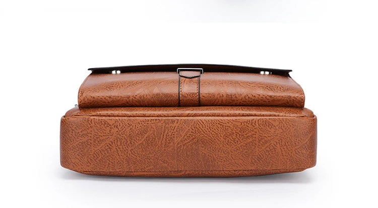 Large leather crossbody bag for women