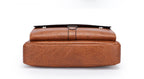 Large leather crossbody bag for women