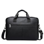 Leather laptop portfolio bag
