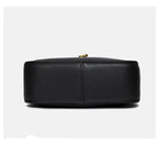Functional leather crossbody bag