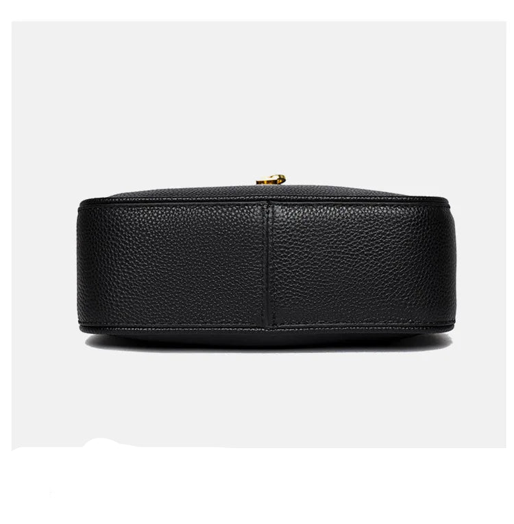Functional leather crossbody bag