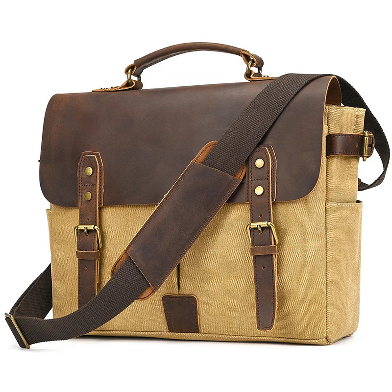 Leather office satchel