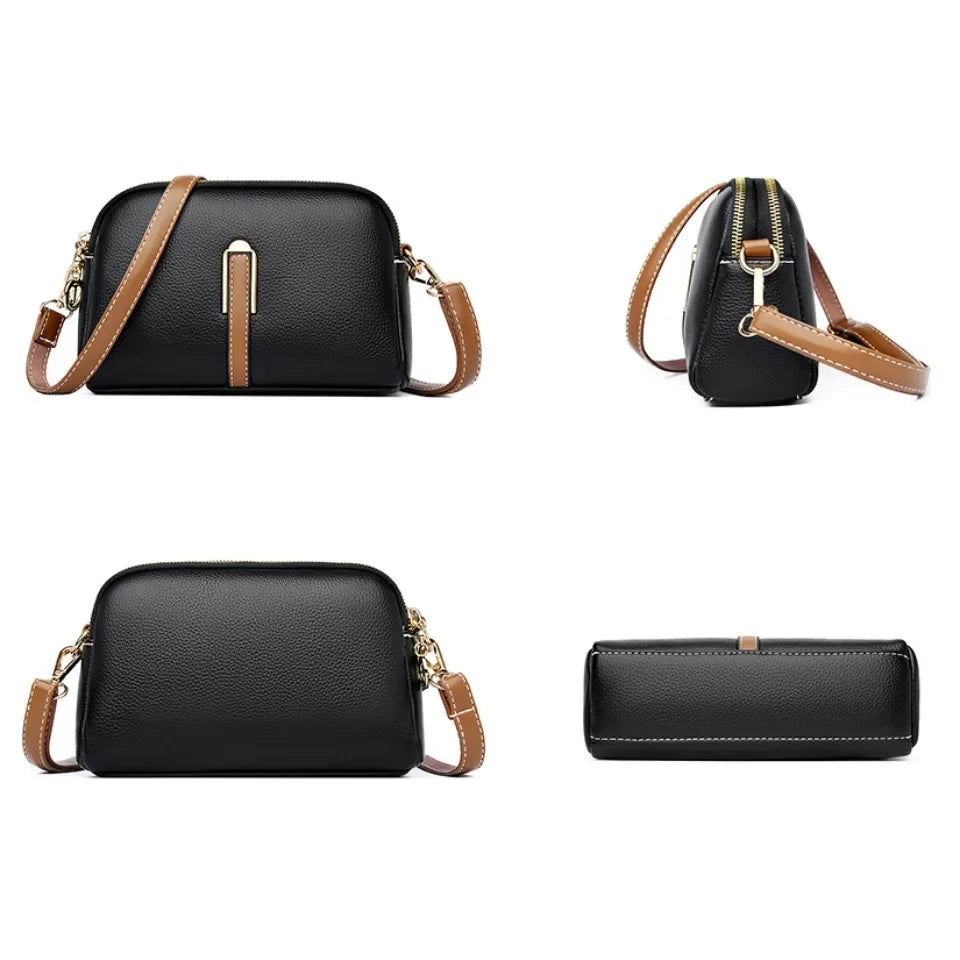 Everyday leather crossbody bag