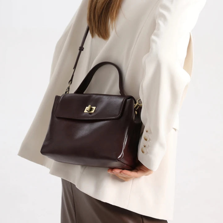 Chic leather crossbody bag for women