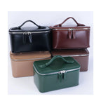 Travel leather vanity bag