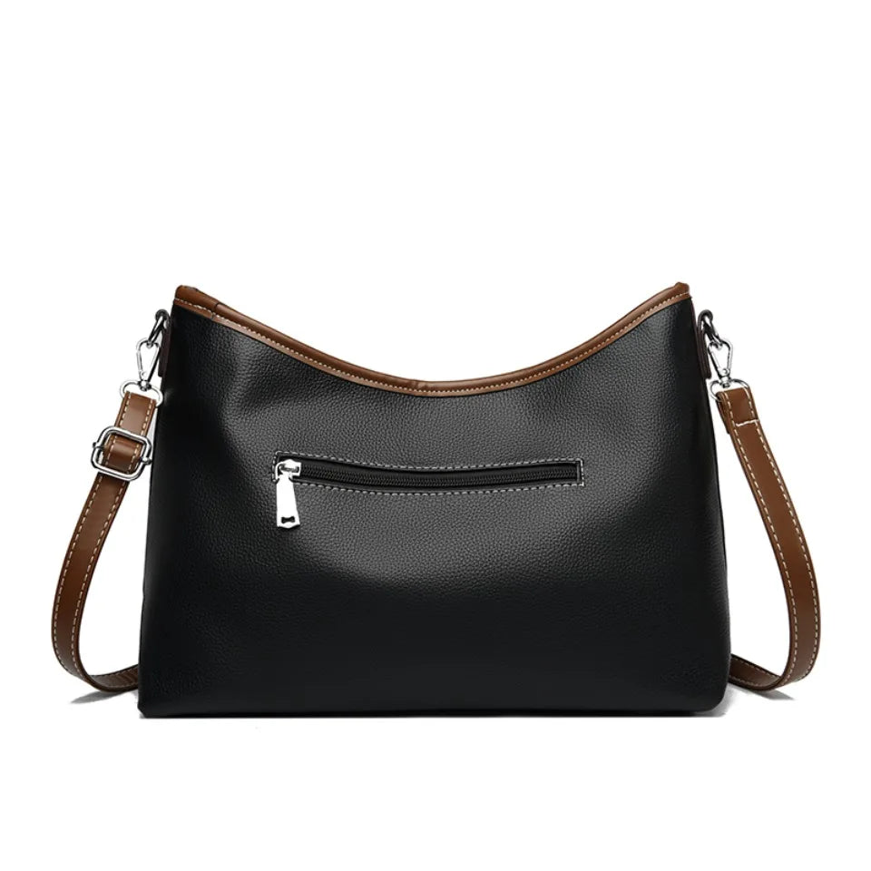 Leather handbag for work, shopping, or travel