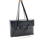 Women's leather laptop shoulder messenger bag