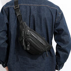 Smooth leather belt pouch