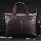 Vintage leather office briefcase