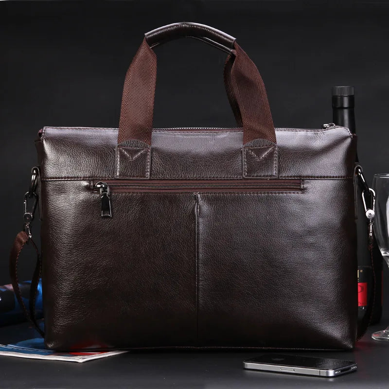 Vintage leather office briefcase