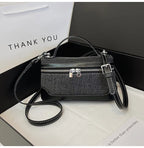 Crossbody denim purse with adjustable strap