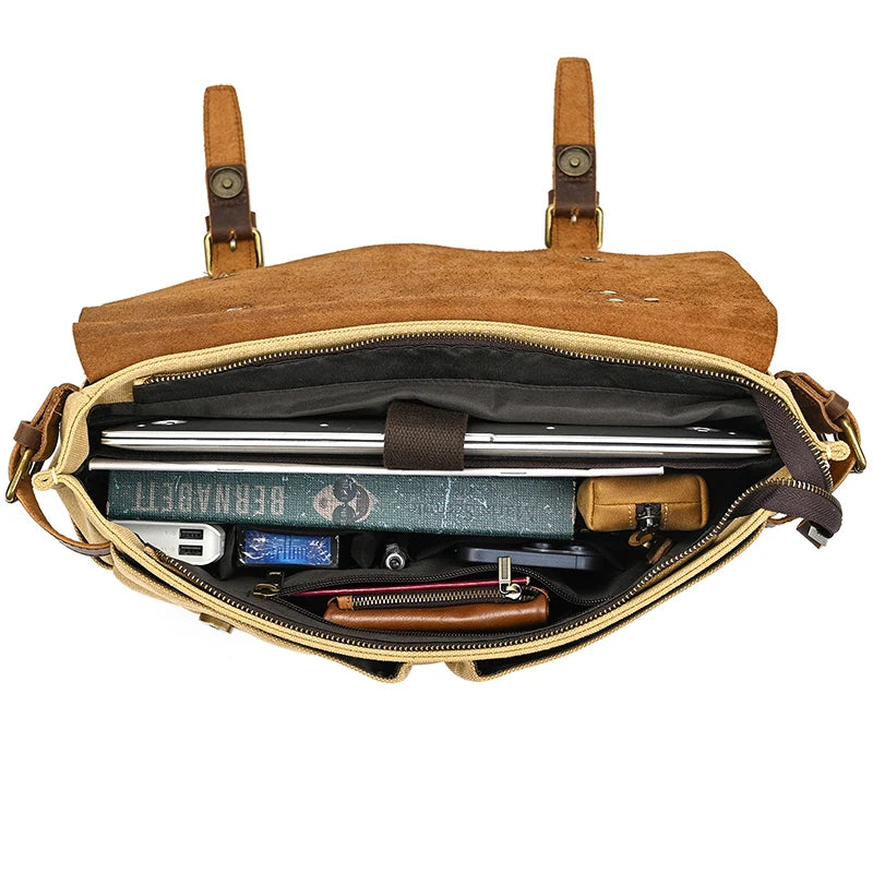 Leather office satchel
