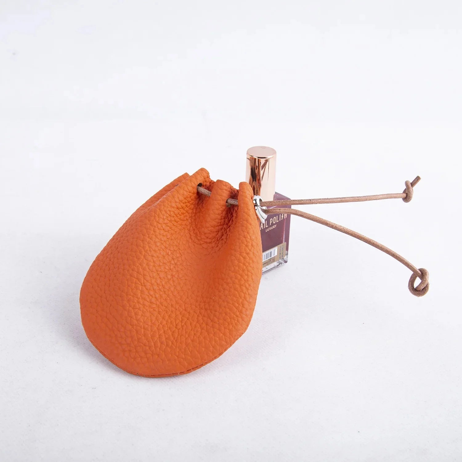 Pocket-size leather pouch
