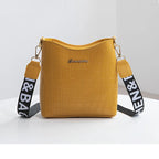 Classic leather shoulder bag for women