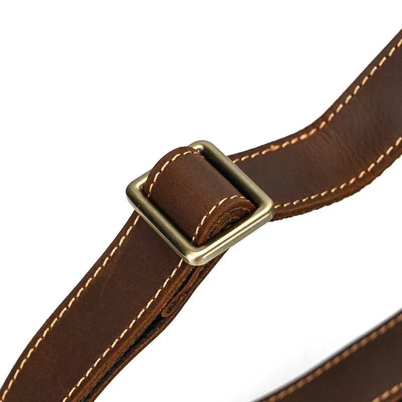 Structured leather rucksack backpack