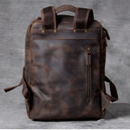 Leather hiking rucksack