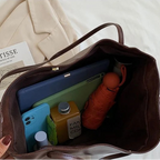 Sleek leather tote bag for women