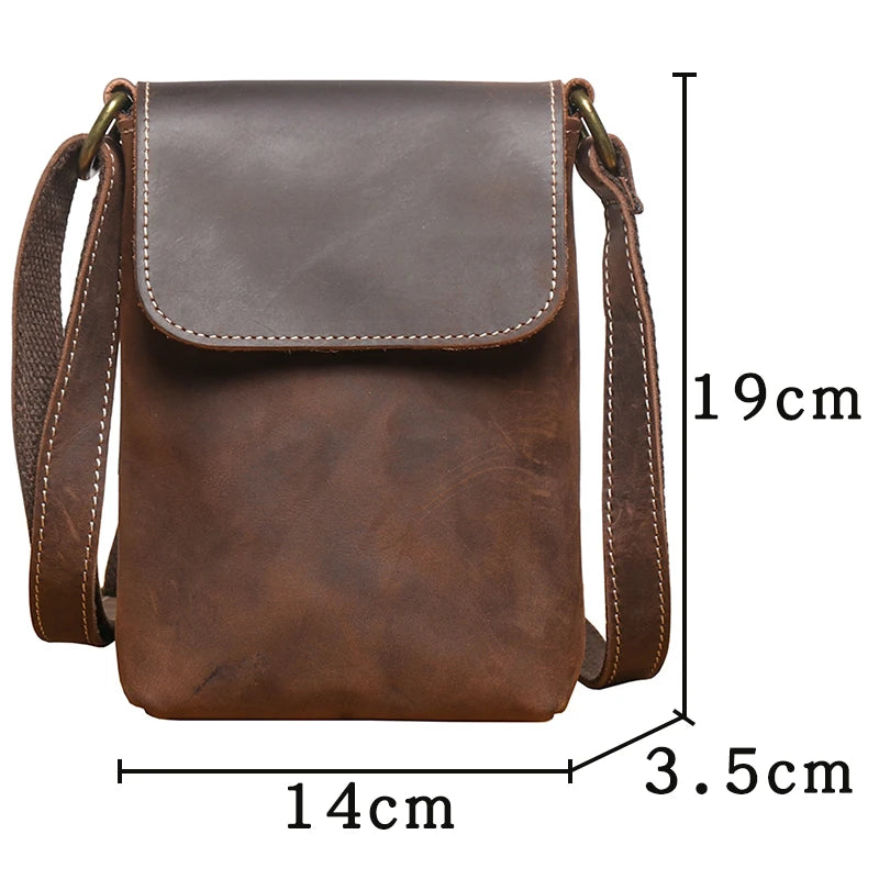 Leather crossbody bag