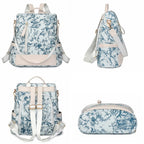 Women’s anti-theft leather knapsack