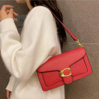 Designer inspired leather crossbody bag