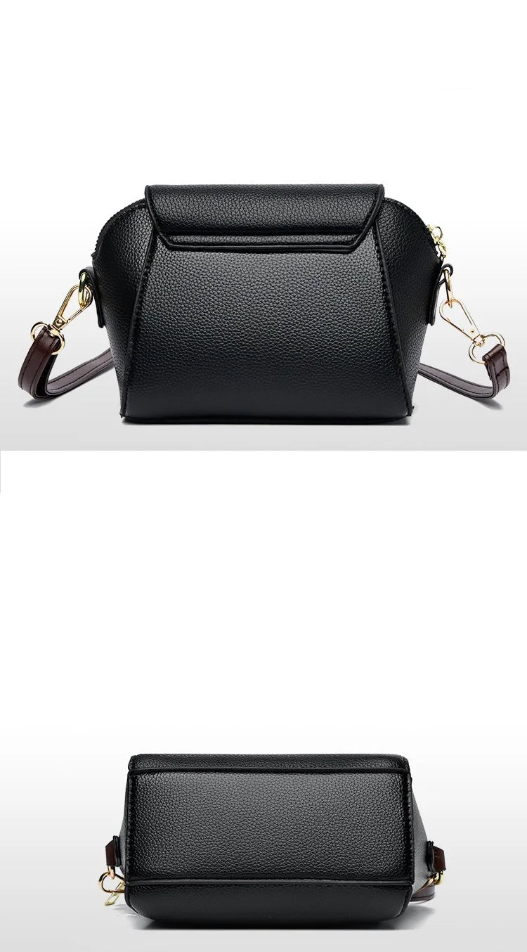 Practical leather crossbody bag