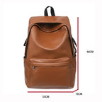 Functional leather backpack