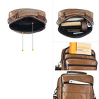 Premium leather sling crossbody bag