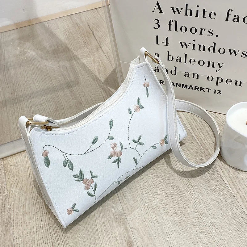Sleek leather sling shoulder bag