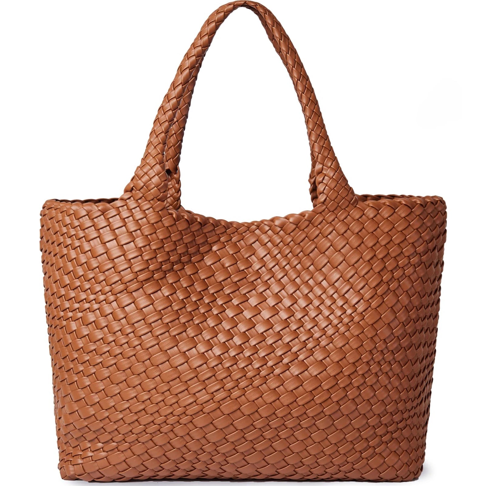 Trendy leather tote bag