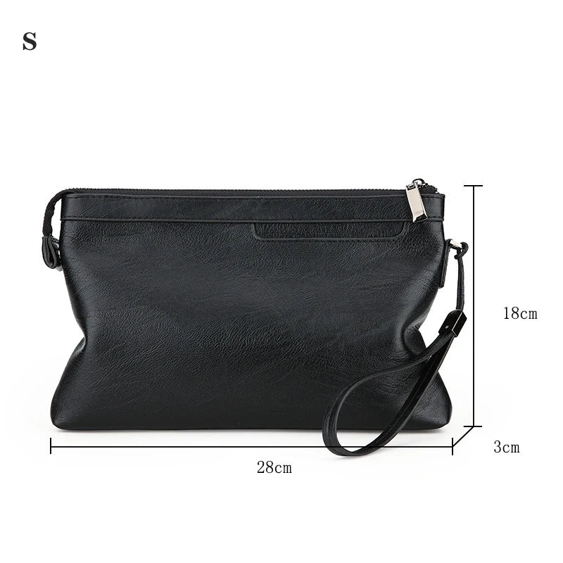 Classic leather clutch