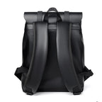 Men's leather backpack rucksack