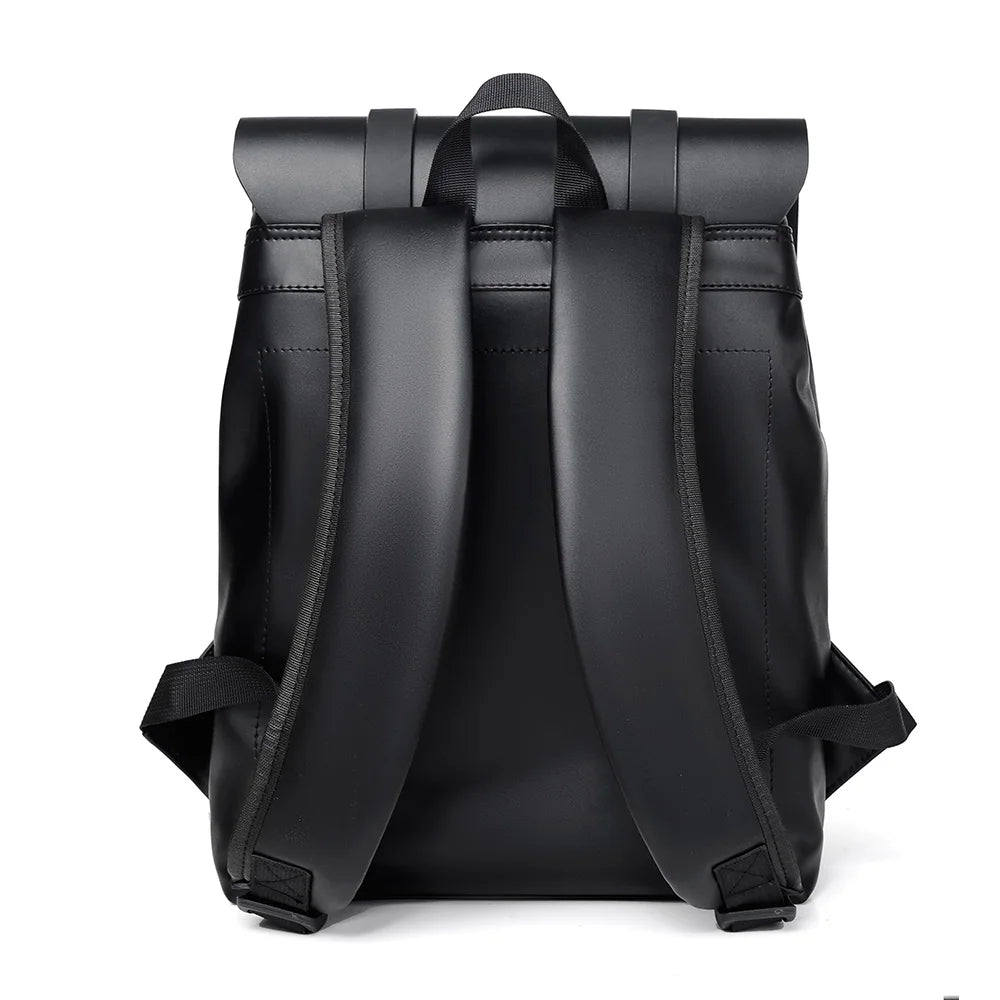 Men's leather backpack rucksack