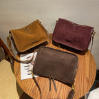 Everyday suede shoulder bag