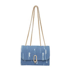 Casual washed denim purse for everyday outfits