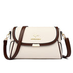 Versatile leather crossbody bag