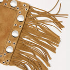 Soft suede shoulder purse