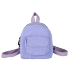 Mini corduroy backpack