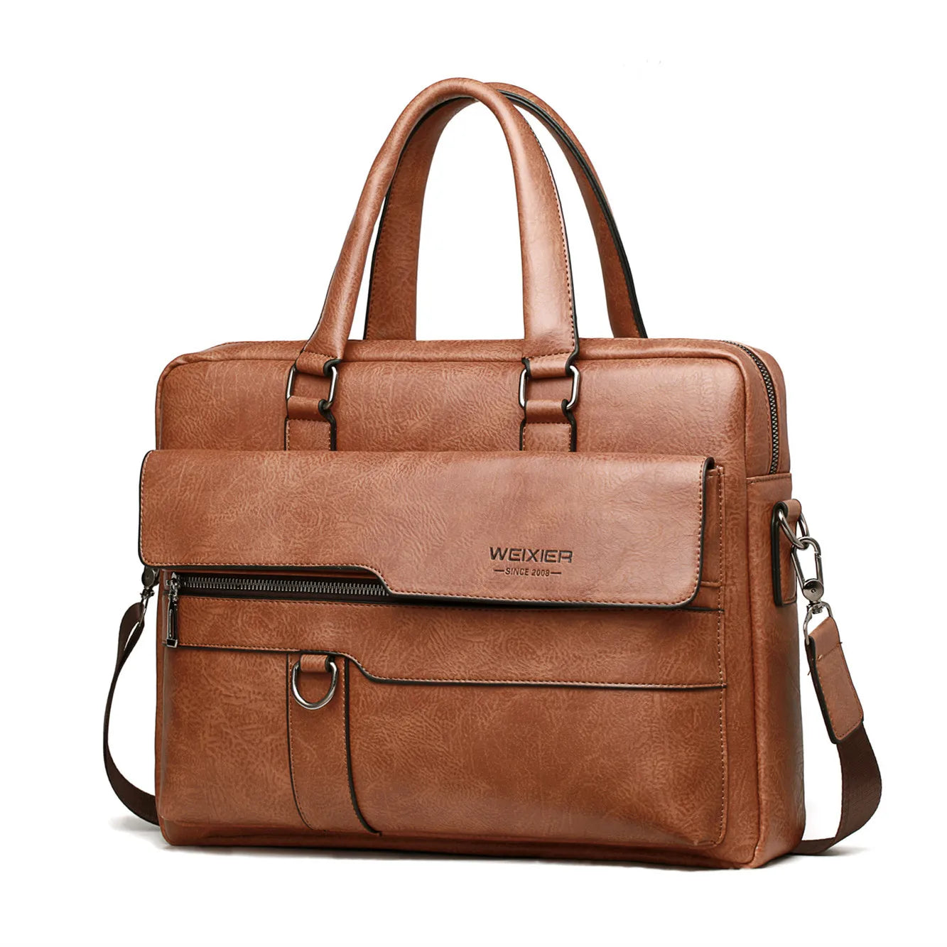 Leather laptop bag