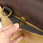 Leather office satchel