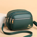 Retro leather shoulder purse