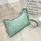 Sleek leather sling shoulder bag