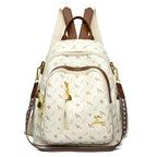 Modern leather backpack for women