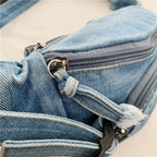 Denim waist bag